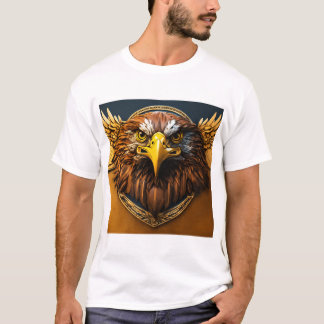 Camisa branca com águia 🦅 design