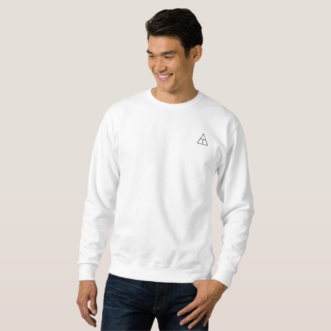 Camisa branca com logotipos pretos 2 (Frente Completa)
