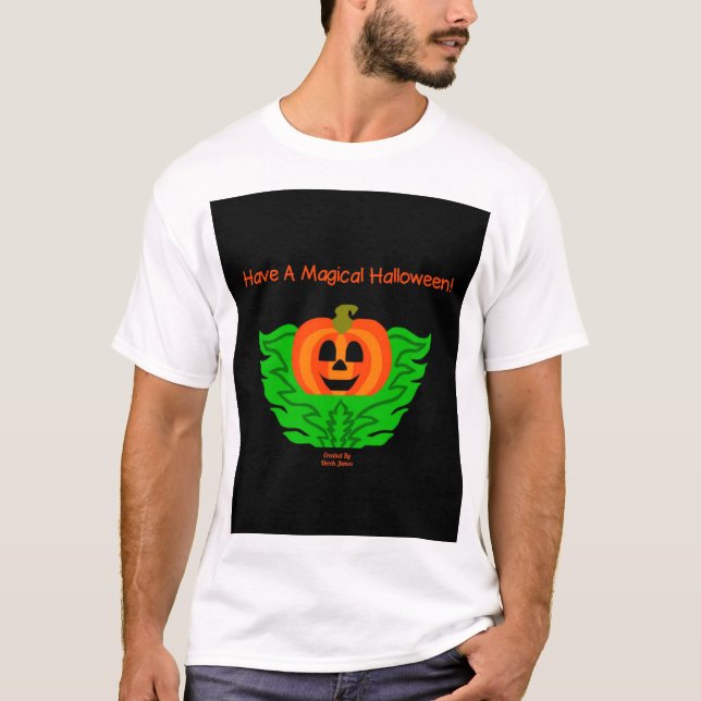 Camisa Branca de Abóbora Mágica (Frente)