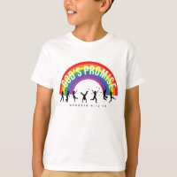 Camisa branca de camisa branca Arco-Íris Promessa