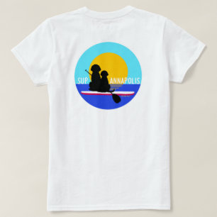 Camisa branca de camisa branca SUP Annapolis Cães