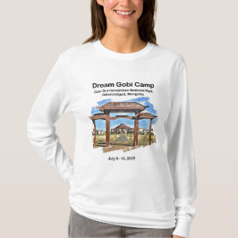 Camisa branca de manga longa feminina