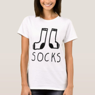 Camisa branca de meia