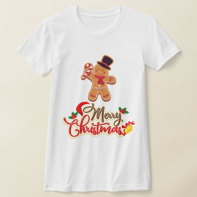 Camisa branca de Natal para Mulheres (Postura )