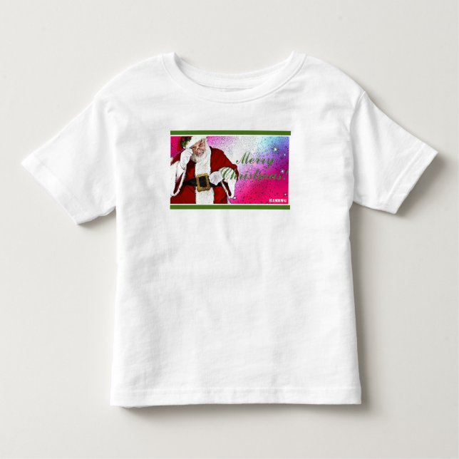 Camisa branca HAMbWG - Papai Noel (Frente)