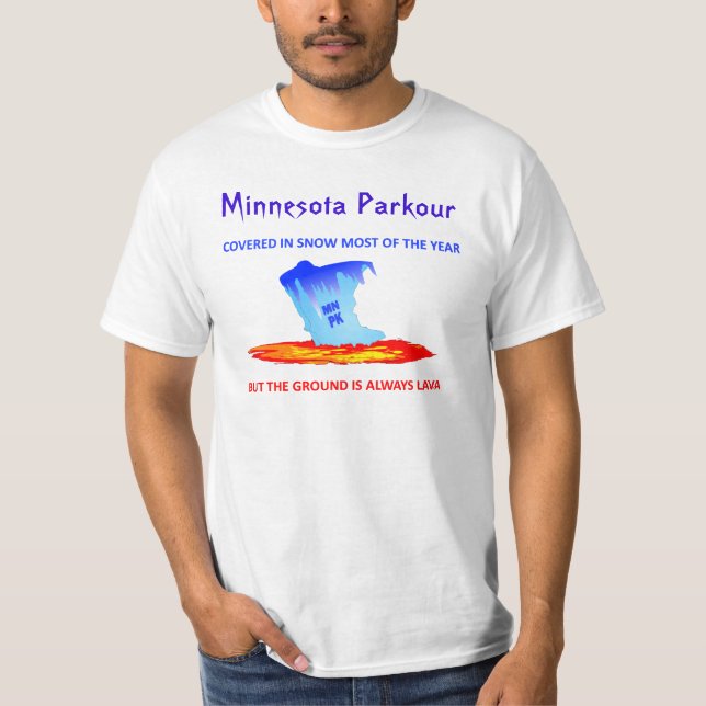 Camisa branca, Minnesota Parkour (Frente)