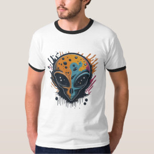 Camisa branca, um retrato de Alienígena único