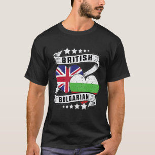 Camisa búlgara britânica Meia-britânica metade Bul