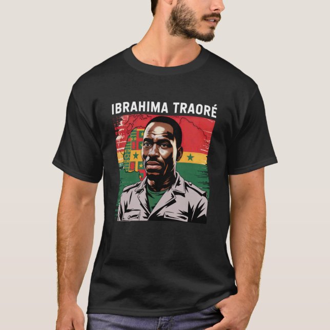 Camisa Burkina Faso Ibrahim Traoré Thomas Sankara  (Frente)