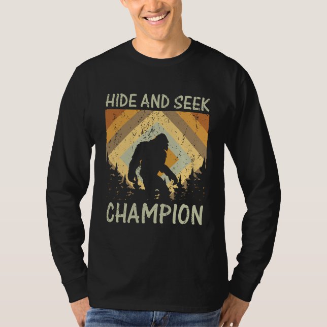 Camisa Cachorro Louca Esconde-se e Procure Campeão (Frente)