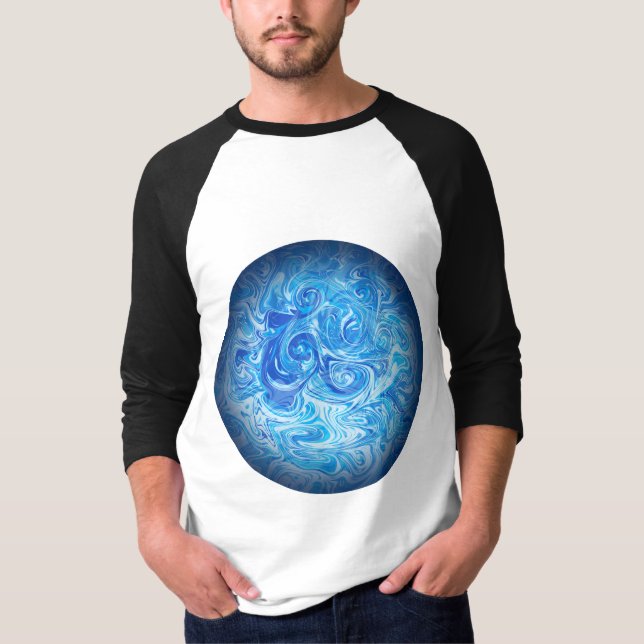 Camisa Calm Tide Fluid Art (Frente)
