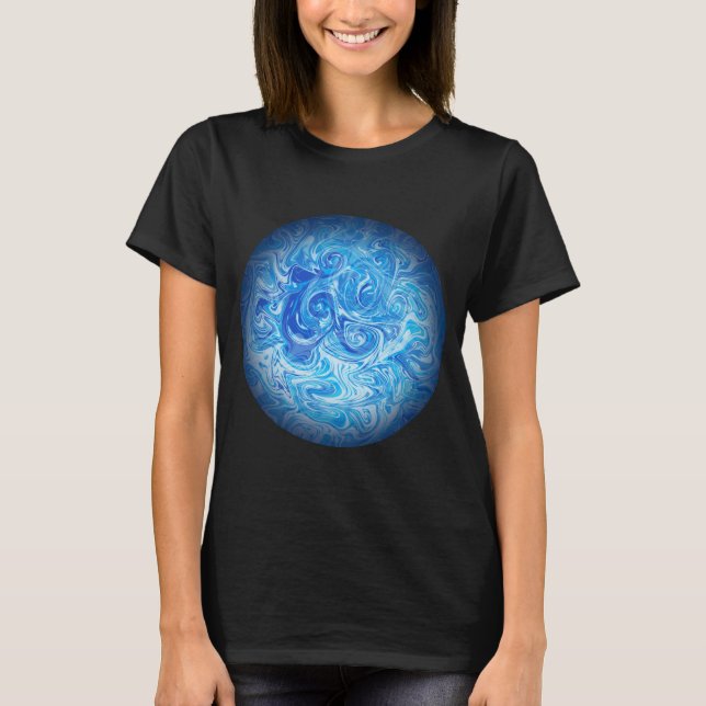 Camisa Calm Tide Fluid Art (Frente)