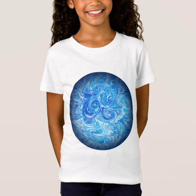 Camisa Calm Tide Fluid Art (Frente)