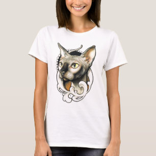 Camisa calva egípcia do gato