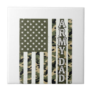 Camisa Camuflada Pai do Exército Bandeira American