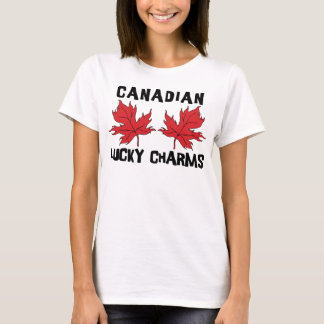 Camisa canadense dos encantos afortunados T