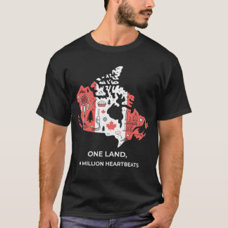 Camisa Canadense Mosaico: Folha de Bordo & Ícones 