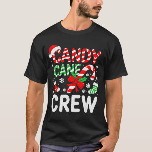 Camisa Candy Cane Crew Adultos Homens Mulheres Cri