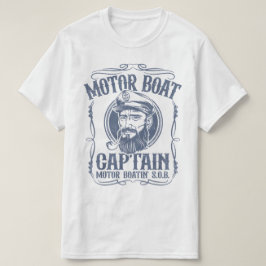 Camisa Capitão de barco a motor masculino