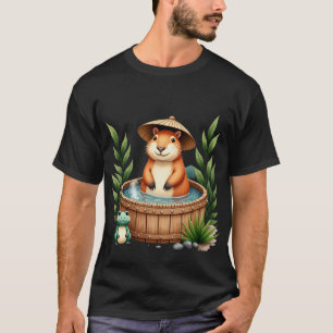 Camisa Capivara Banheira de Bambu Relaxamento Zen