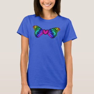 Camisa Cardíaca Butterfly, Design Y2K,
