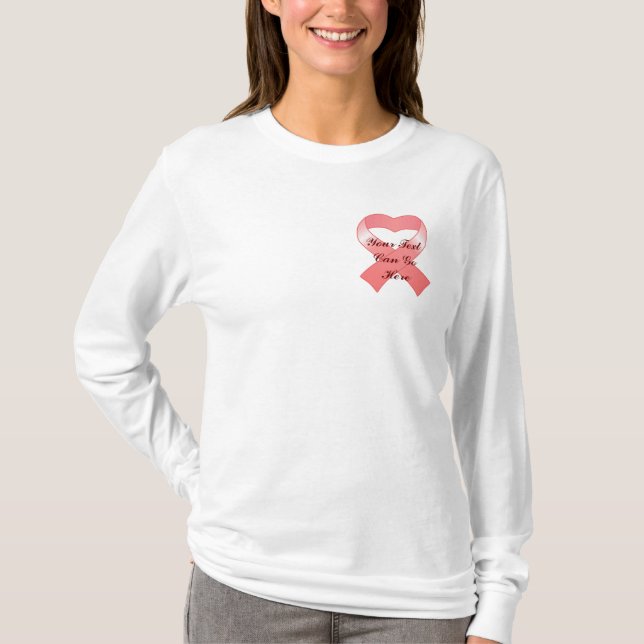 Camisa Cardíaca de Fita Rosa (Frente)