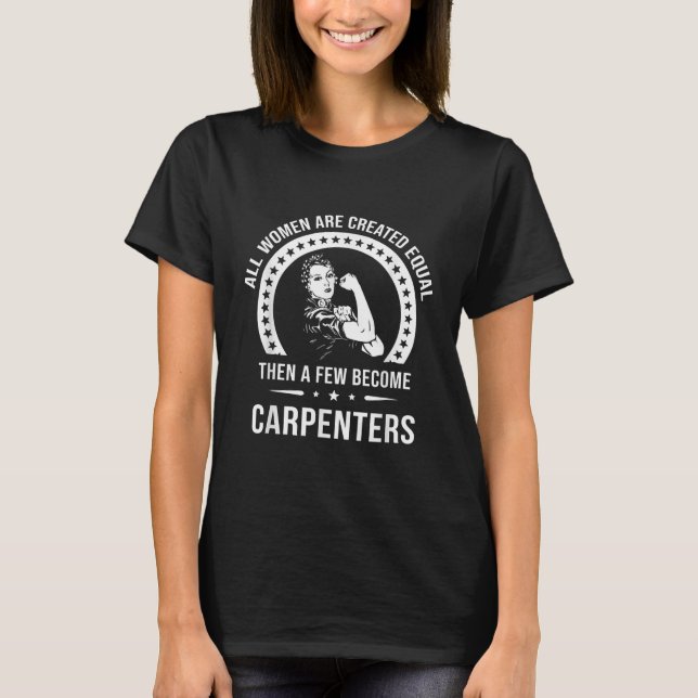 Camisa carpinteiro para mulheres carpinteiro (Frente)