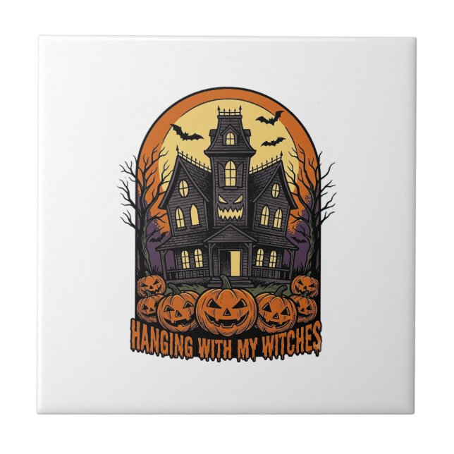 Camisa Casa Assombrada do Halloween dos Amigos Bru (Frente)