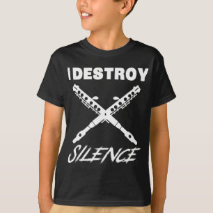 Camisa Ccolo Engraçada - Destruo Silêncio Ano Novo