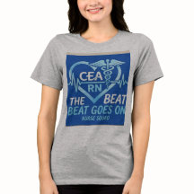 Camisa CEA RN Nurse Squad Heartbeat Caduceus