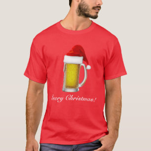 Camisa cervejeira engraçada da cerveja T do Natal