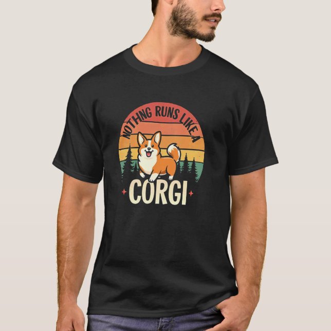 Camisa Charming Corgi Nothing Runs Like (Frente)