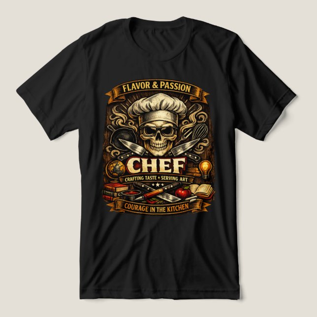 Camisa Chef Pride (Design frontal)