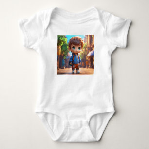 Camisa Chibi Boy em 4D: Realismo Vibrante