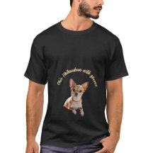 Camisa Chic Chihuahua com óculos