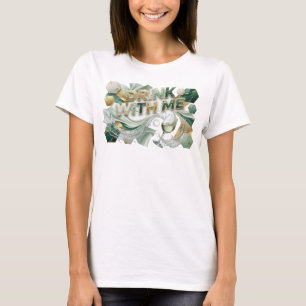 Camisa Chic Citação COLORIDA BEBER COMIGO