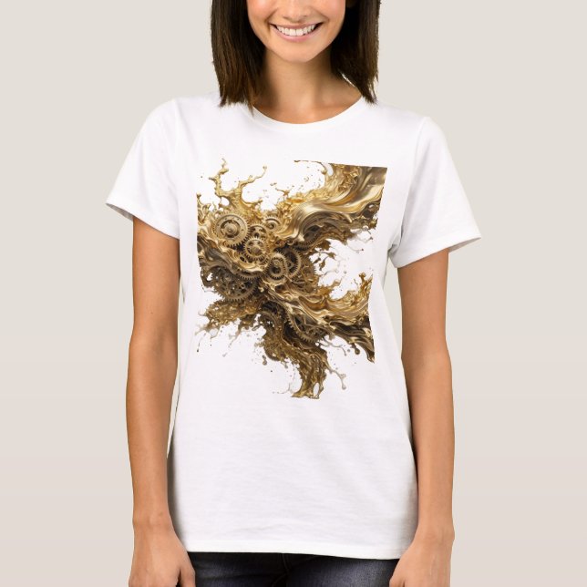 Camisa Chic Gold GOLDEN MECHANICAL FLOW Tee (Frente)