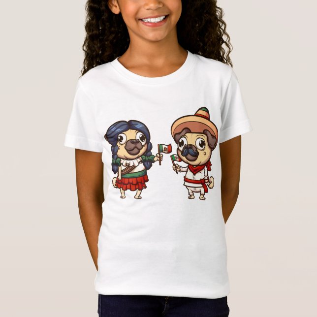 Camisa Cinco De Mayo Pugs #3 (Frente)