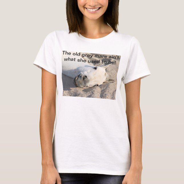 Camisa cinzenta velha da égua (Frente)