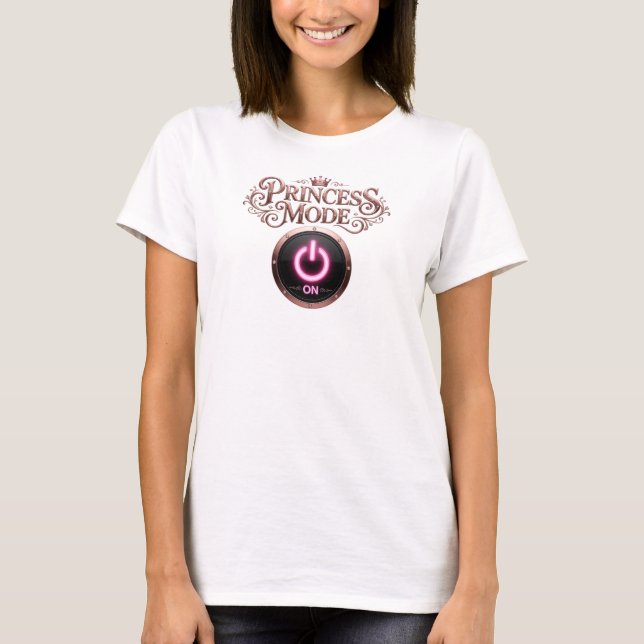 Camisa Citação Clássica Vermelha MODO PRINCESA (Frente)