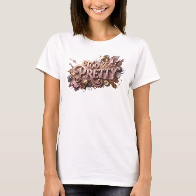 Camisa Citando TOO PRETTY Vermelha e Elegante (Frente)