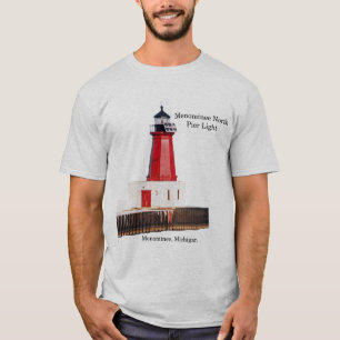Camisa clara do Cais Norte Menominee