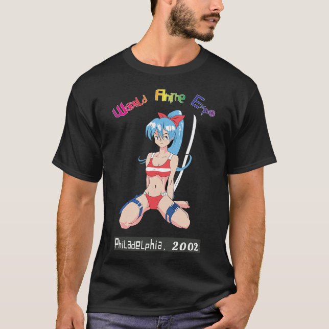 Camisa Clássica Autêntica do World Anime Expo 2002 (Frente)