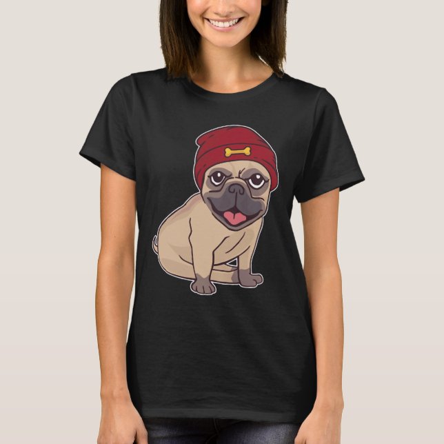 Camisa Clássica Beanie Pug 459 (Frente)