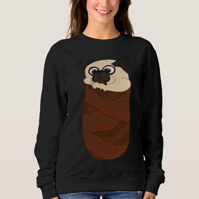 Camisa Clássica de Bacon Pug 518 (Frente)