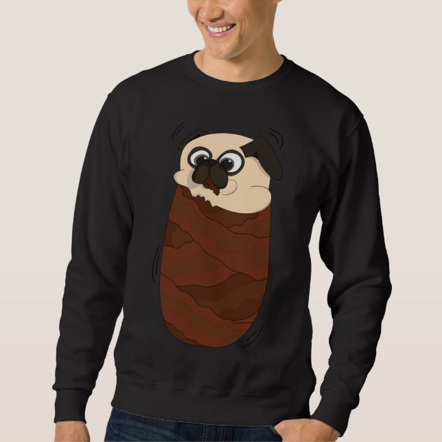Camisa Clássica de Bacon Pug 518 (Frente)