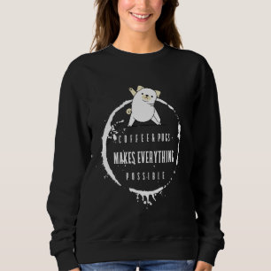 Camisa Clássica de café e cão 249