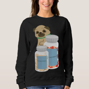 Camisa Clássica de Camisa 882 de Pug Antidepressiv