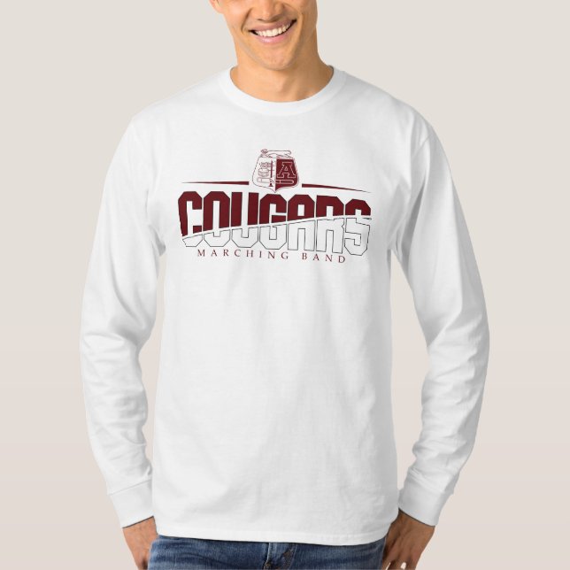 Camisa Clássica de Marcha da Banda de Longa Folga (Frente)