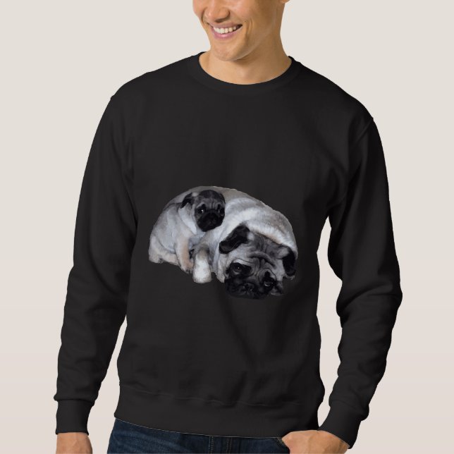 Camisa Clássica Pug and Puppy 117 (Frente)